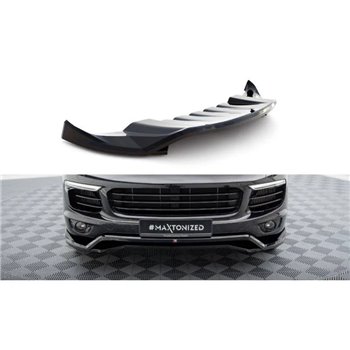 Maxton - Lame Du Pare-Chocs Avant Porsche Cayenne Mk2 Facelift