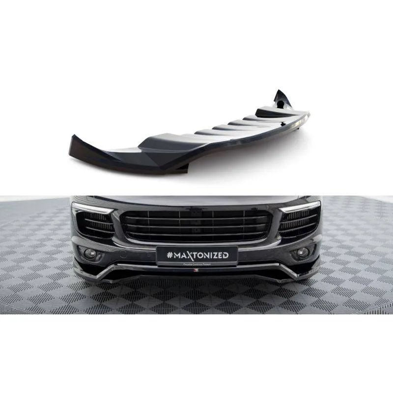 Maxton - Lame Du Pare-Chocs Avant Porsche Cayenne Mk2 Facelift