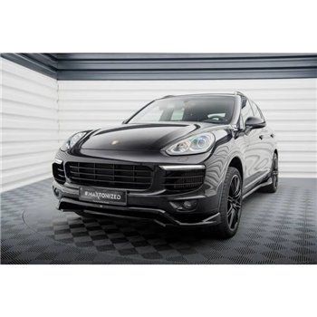 Maxton - Lame Du Pare-Chocs Avant Porsche Cayenne Mk2 Facelift 