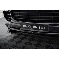 Maxton - Lame Du Pare-Chocs Avant Porsche Cayenne Mk2 Facelift 
