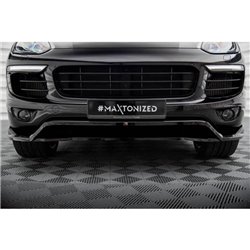 Maxton - Lame Du Pare-Chocs Avant Porsche Cayenne Mk2 Facelift 