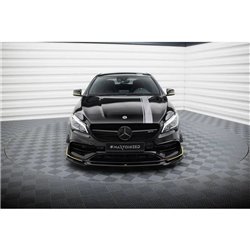 Maxton - Lame Du Pare-Chocs Avant V.4 Mercedes-AMG CLA 45 Aero C117 Facelift 