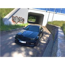 Maxton - LAME DU PARE-CHOCS AVANT / SPLITTER MERCEDES-BENZ AMG C63 W204 FACELIFT Noir Texturé Mat