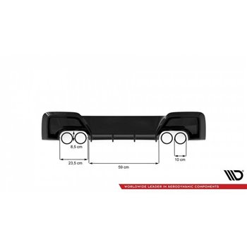 Maxton - Rajout Du Pare-Chocs Arriere V.2 BMW M135i F20 Texturé Mat