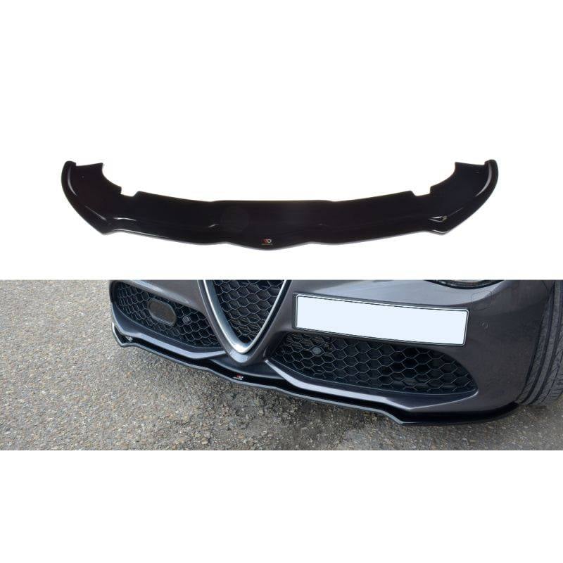 Maxton - LAME DU PARE-CHOCS AVANT / SPLITTER V.1 ALFA ROMEO GIULIA VELOCE Texturé Mat