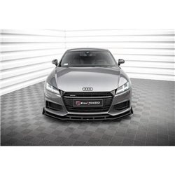 Maxton - Street Pro Lame Du Pare-Chocs Avant Audi TT S / S-Line 8S Noir + Rabats Brillant 