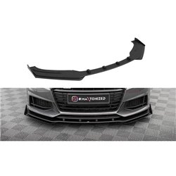 Maxton - Street Pro Lame Du Pare-Chocs Avant Audi TT S / S-Line 8S Noir-Rouge + Rabats Brillant