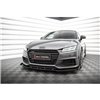 Maxton - Street Pro Lame Du Pare-Chocs Avant Audi TT S / S-Line 8S Noir-Rouge + Rabats Brillant