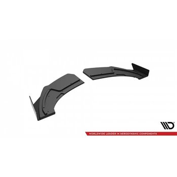 Maxton - Street Pro Lame Du Pare Chocs Arriere Audi TT S-Line 8S Noir + Rabats Brillant 