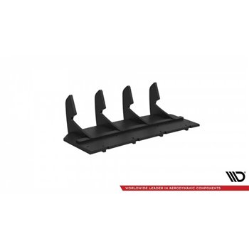 Maxton - Street Pro Central Diffuseur Arriere Audi TT S-Line 8S Noir-Rouge