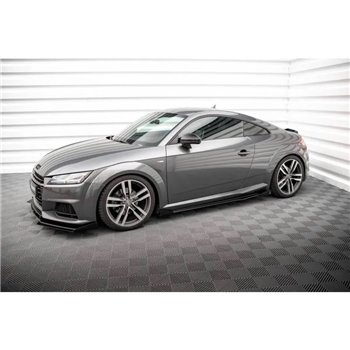 Maxton - Street Pro Rajouts Des Bas De Caisse Audi TT S / S-Line 8S Noir + Rabats Brillant 