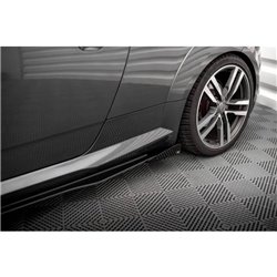Maxton - Street Pro Rajouts Des Bas De Caisse Audi TT S / S-Line 8S Noir-Rouge + Rabats Brillant