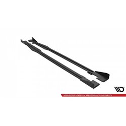 Maxton - Street Pro Rajouts Des Bas De Caisse Audi TT S / S-Line 8S Noir-Rouge + Rabats Brillant