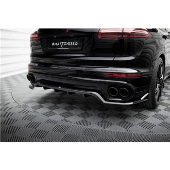 Maxton - Arriere Lame (avec une barre verticale) Porsche Cayenne Mk2 Facelift 