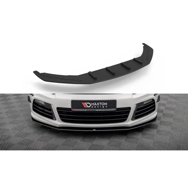 Maxton - Street Pro Lame Du Pare-Chocs Avant Volkswagen Scirocco R Mk3 Noir-Rouge