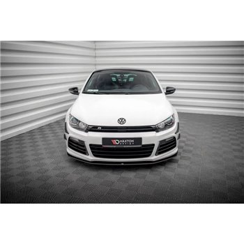 Maxton - Street Pro Lame Du Pare-Chocs Avant Volkswagen Scirocco R Mk3 Noir-Rouge