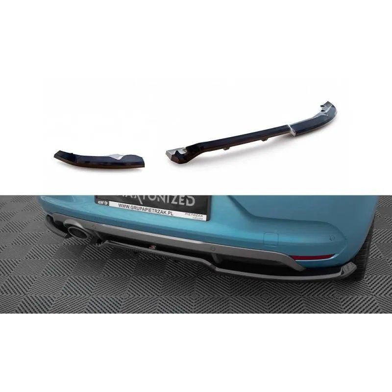 Maxton - Arriere Splitter (avec une barre verticale) Renault Clio R.S. Line Mk5