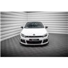 Maxton - Street Pro Lame Du Pare-Chocs Avant Volkswagen Scirocco R Mk3 Noir-Rouge + Rabats Brillant