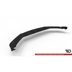 Maxton - Street Pro Lame Du Pare-Chocs Avant Volkswagen Scirocco R Mk3 Noir-Rouge + Rabats Brillant