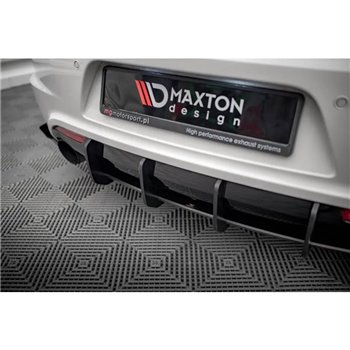 Maxton - Street Pro Central Diffuseur Arriere Volkswagen Scirocco R Mk3 Rouge