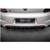 Maxton - Street Pro Central Diffuseur Arriere Volkswagen Scirocco R Mk3 Noir-Rouge