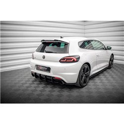 Maxton - Street Pro Lame Du Pare Chocs Arriere Volkswagen Scirocco R Mk3 Noir-Rouge