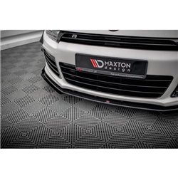 Maxton - Street Pro Lame Du Pare-Chocs Avant Volkswagen Scirocco R Mk3 Noir + Rabats Brillant 