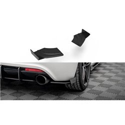 Maxton - Street Pro Lame Du Pare Chocs Arriere Volkswagen Scirocco R Mk3 Noir-Rouge + Rabats Brillant