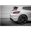 Maxton - Street Pro Lame Du Pare Chocs Arriere Volkswagen Scirocco R Mk3 Noir-Rouge + Rabats Brillant