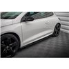 Maxton - Street Pro Rajouts Des Bas De Caisse Volkswagen Scirocco R Mk3 Noir-Rouge