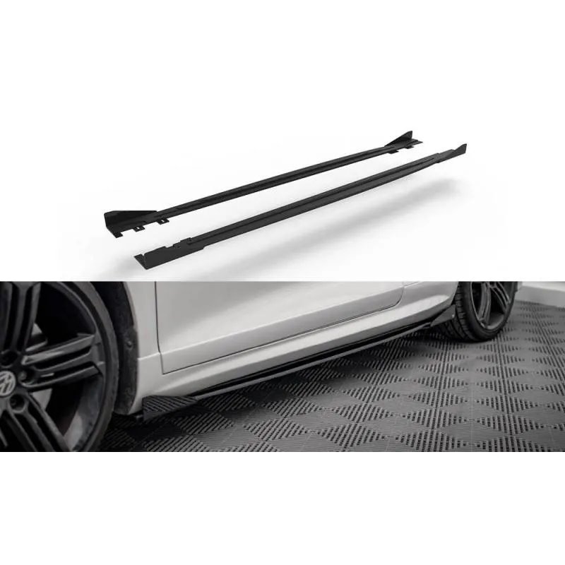 Maxton - Street Pro Rajouts Des Bas De Caisse Volkswagen Scirocco R Mk3 Noir + Rabats Brillant