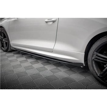 Maxton - Street Pro Rajouts Des Bas De Caisse Volkswagen Scirocco R Mk3 Noir + Rabats Brillant 