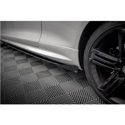 Maxton - Street Pro Rajouts Des Bas De Caisse Volkswagen Scirocco R Mk3 Noir + Rabats Brillant 