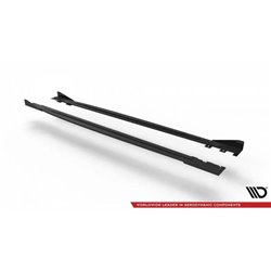Maxton - Street Pro Rajouts Des Bas De Caisse Volkswagen Scirocco R Mk3 Noir + Rabats Brillant 