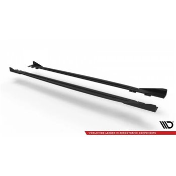 Maxton - Street Pro Rajouts Des Bas De Caisse Volkswagen Scirocco R Mk3 Noir + Rabats Brillant 
