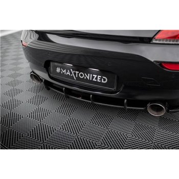 Maxton - Street Pro Central Diffuseur Arriere BMW Z4 M-Pack E89 Facelift Noir-Rouge