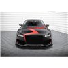 Maxton - Street Pro Lame Du Pare-Chocs Avant Audi A7 RS7 Look C7 Noir-Rouge + Rabats Brillant