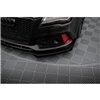 Maxton - Street Pro Lame Du Pare-Chocs Avant Audi A7 RS7 Look C7 Noir-Rouge + Rabats Brillant