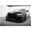 Maxton - Street Pro Lame Du Pare-Chocs Avant Audi A7 RS7 Look C7 Noir-Rouge + Rabats Brillant