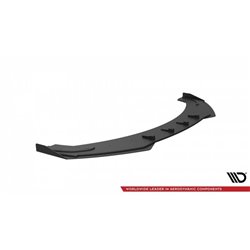 Maxton - Street Pro Lame Du Pare-Chocs Avant Audi A7 RS7 Look C7 Noir-Rouge + Rabats Brillant