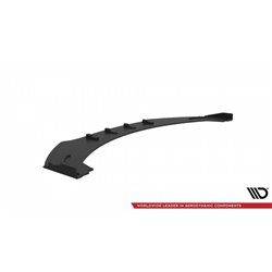 Maxton - Street Pro Lame Du Pare-Chocs Avant Audi A7 RS7 Look C7 Noir-Rouge + Rabats Brillant
