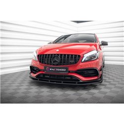 Maxton - Street Pro Lame Du Pare-Chocs Avant Mercedes-Benz A 45 AMG Aero W176 Facelift Noir