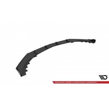 Maxton - Street Pro Lame Du Pare-Chocs Avant Mercedes-Benz A 45 AMG Aero W176 Facelift Noir + Rabats Brillant 