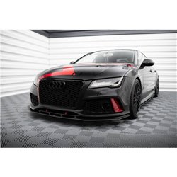 Maxton - Street Pro Lame Du Pare-Chocs Avant Audi A7 RS7 Look C7 Noir