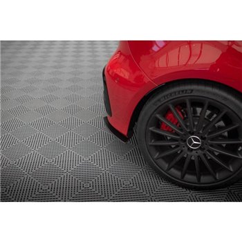 Maxton - Street Pro Lame Du Pare Chocs Arriere Mercedes-Benz A 45 AMG W176 Facelift Noir
