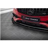 Maxton - Street Pro Lame Du Pare-Chocs Avant Mercedes-Benz A 45 AMG Aero W176 Facelift Noir-Rouge + Rabats Brillant