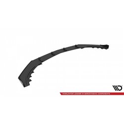 Maxton - Street Pro Lame Du Pare-Chocs Avant Mercedes-Benz A 45 AMG Aero W176 Facelift Noir-Rouge + Rabats Brillant