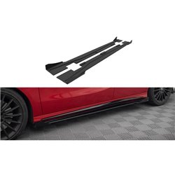 Maxton - Street Pro Rajouts Des Bas De Caisse Mercedes-Benz A 45 AMG W176 Facelift Noir + Rabats Brillant