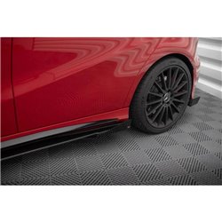 Maxton - Street Pro Rajouts Des Bas De Caisse Mercedes-Benz A 45 AMG W176 Facelift Noir + Rabats Brillant 