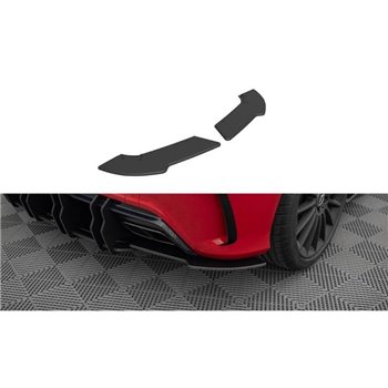 Maxton - Street Pro Lame Du Pare Chocs Arriere Mercedes-Benz A 45 AMG W176 Facelift Noir-Rouge